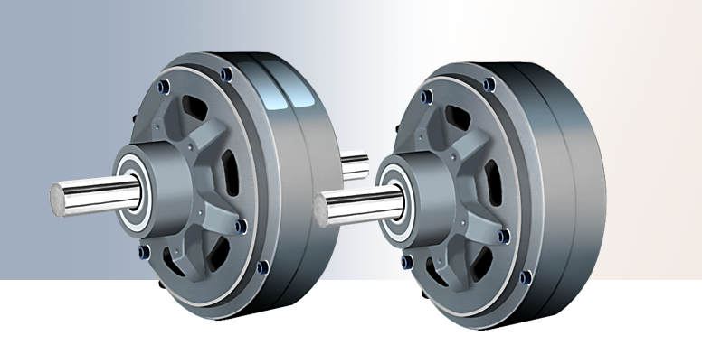 Heavy-duty electromagnetic magnetic particle clutches and brakes
